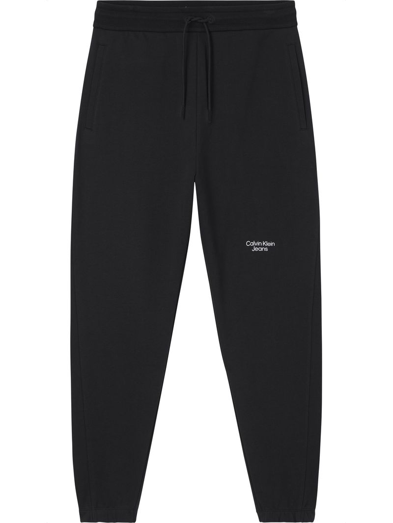 Calvin Klein pantalón chandal de algodón orgánico con logo y corte ajustado  Color NEGRO Talla S