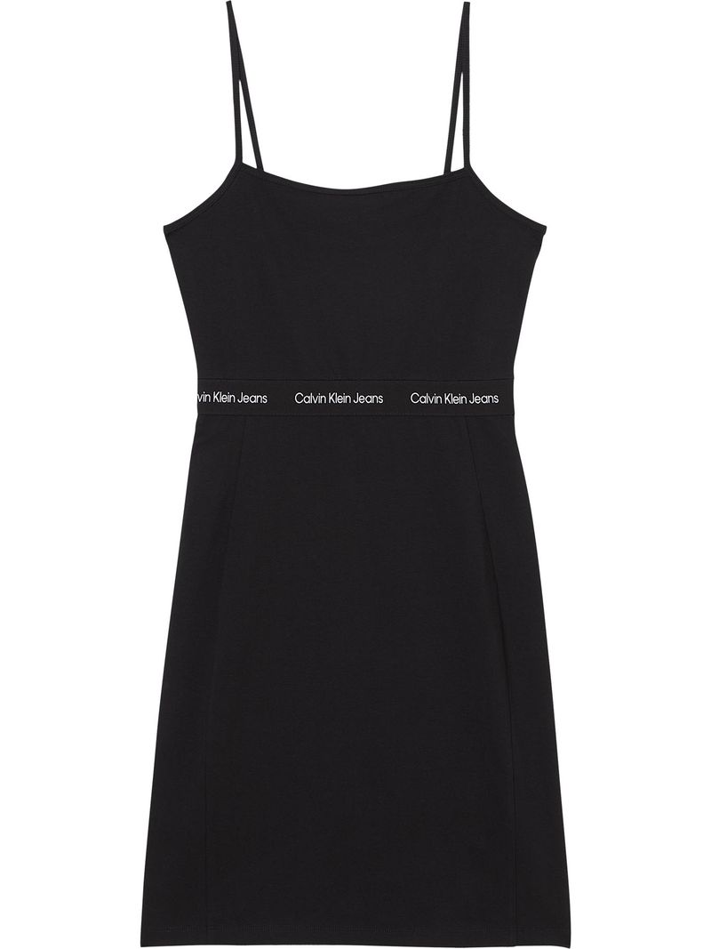 Vestido-de-punto-con-Logo-Tape