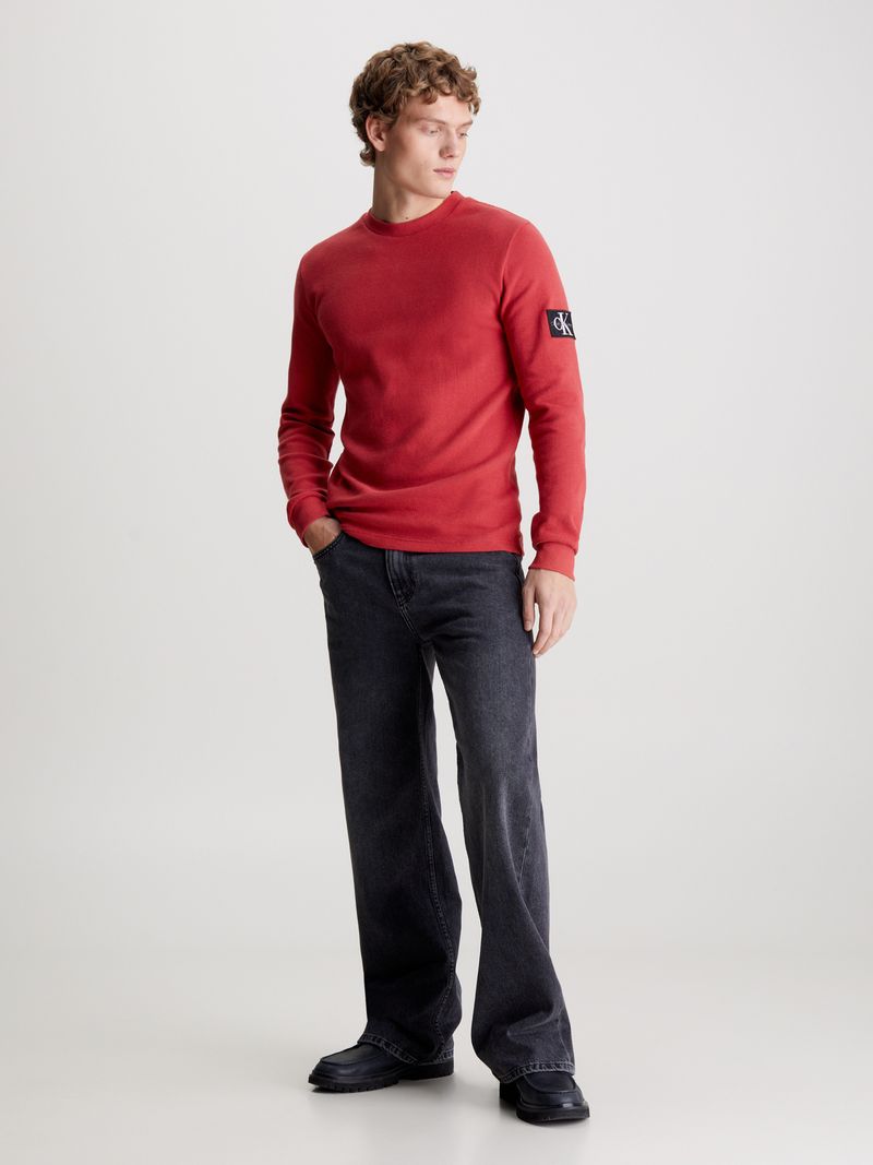 Playera-slim-de-manga-larga-de-punto-gofrado