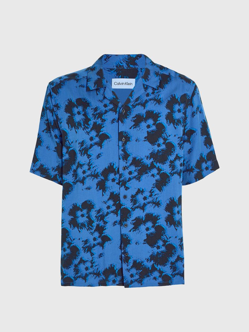 Camisa-manga-corta-con-estampado-floral