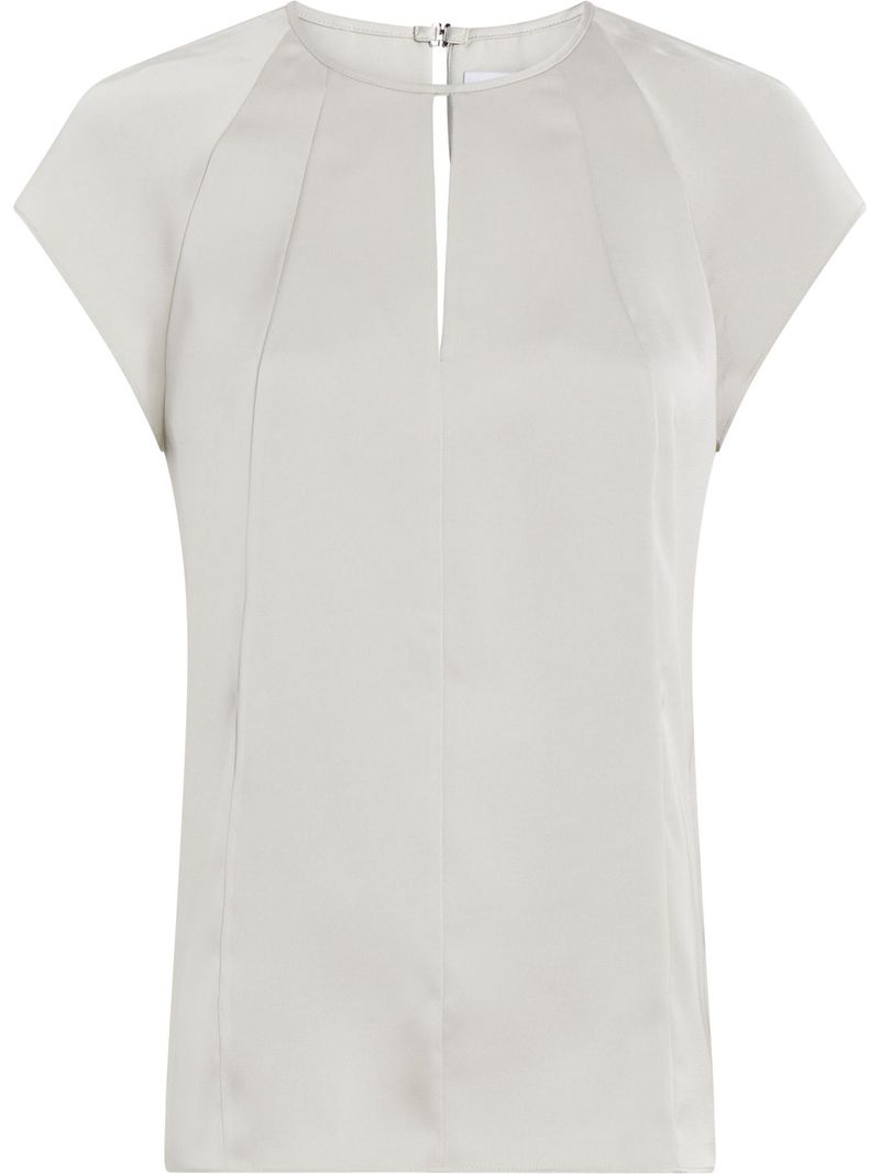 Blusa-de-saten-brillante-mangas-cortas