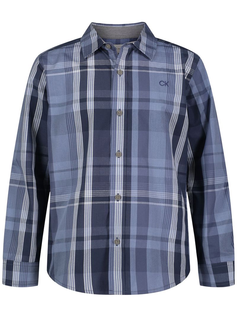 -Camisa con-estampado-de-cuadros-para-niño