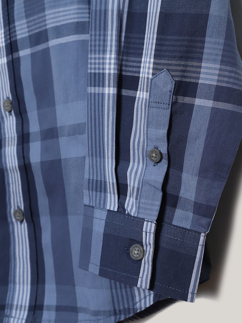 -Camisa con-estampado-de-cuadros-para-niño
