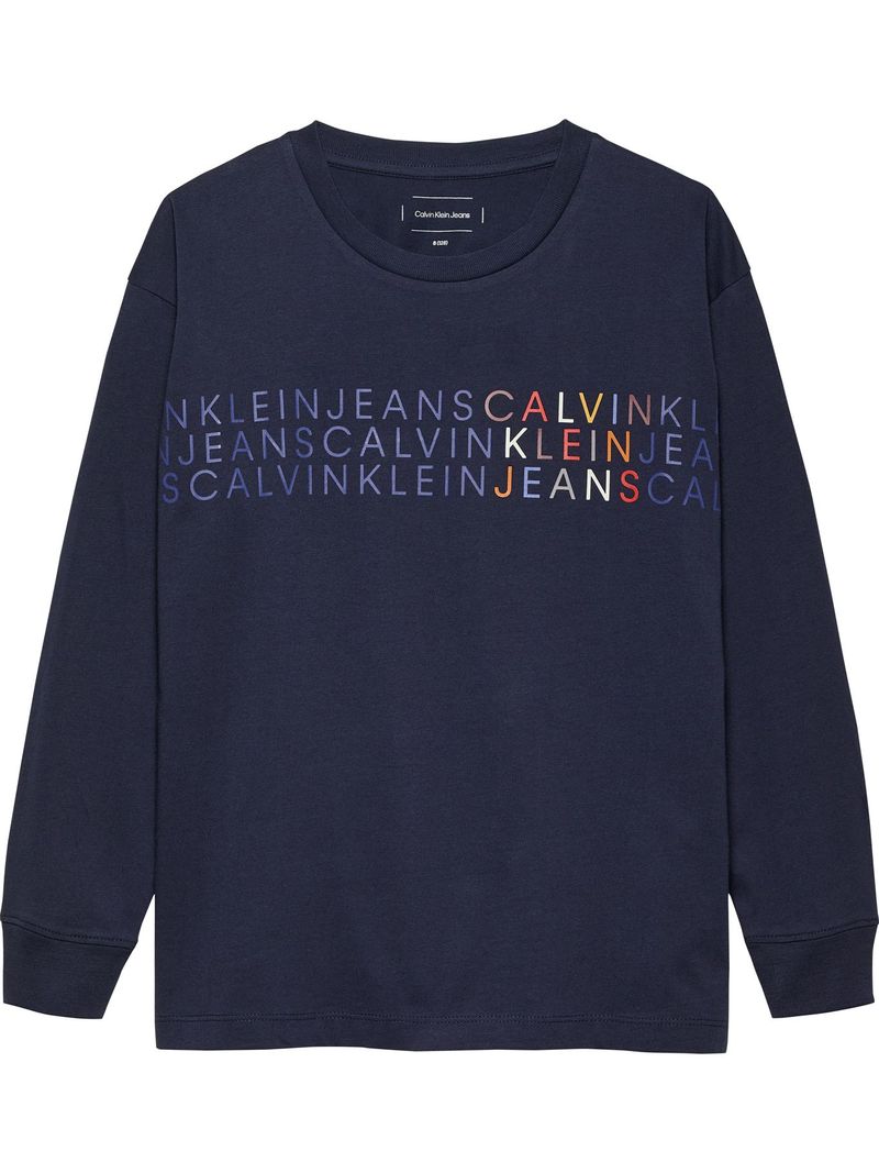 Playera-manga-larga-con-logotipo-repetido-para-niño