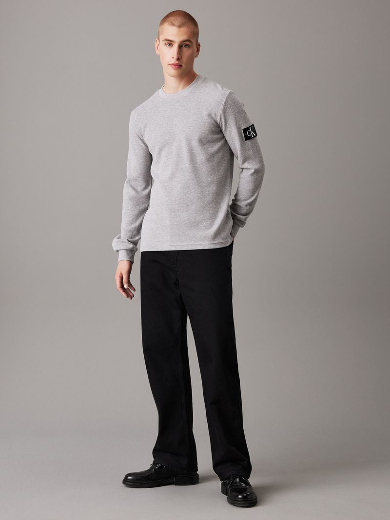 Playera-slim-de-manga-larga-de-punto-gofrado