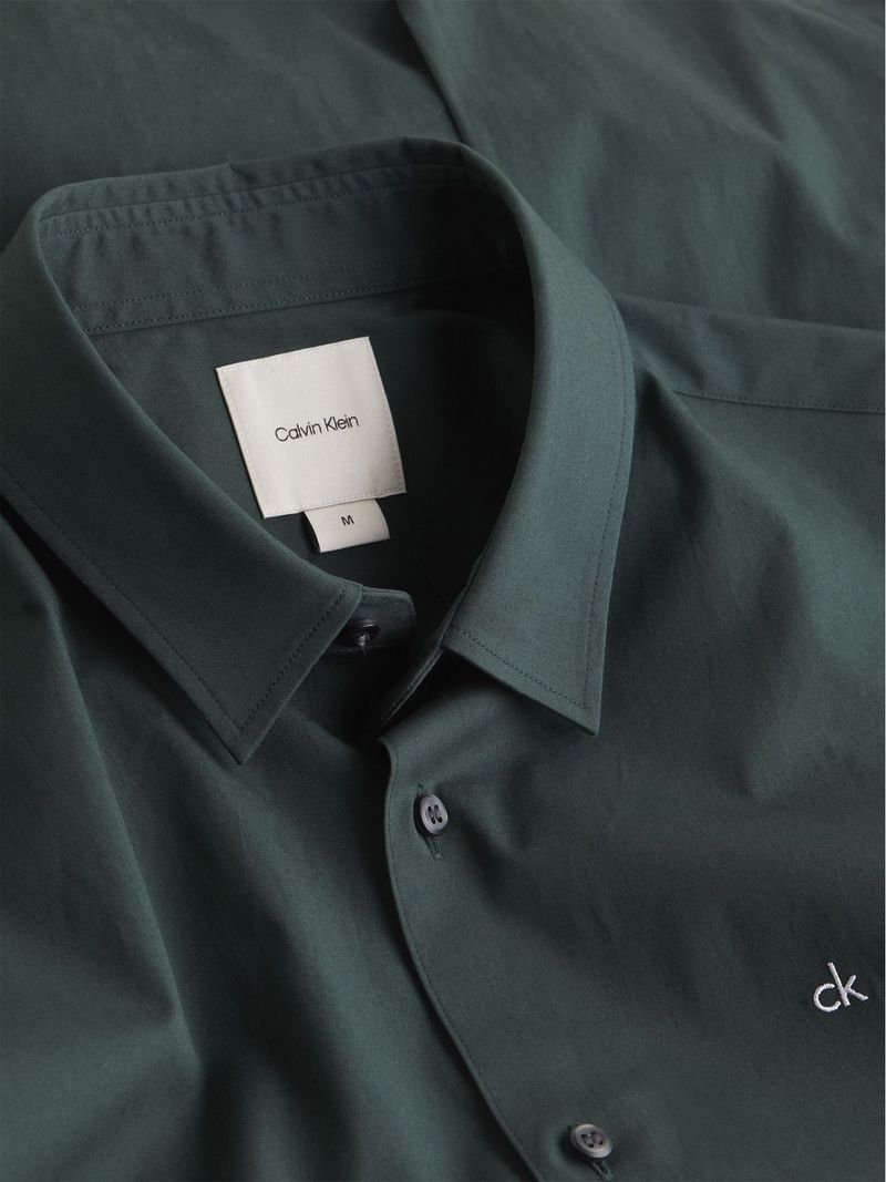 Camisa-slim-de-popelin-elastico