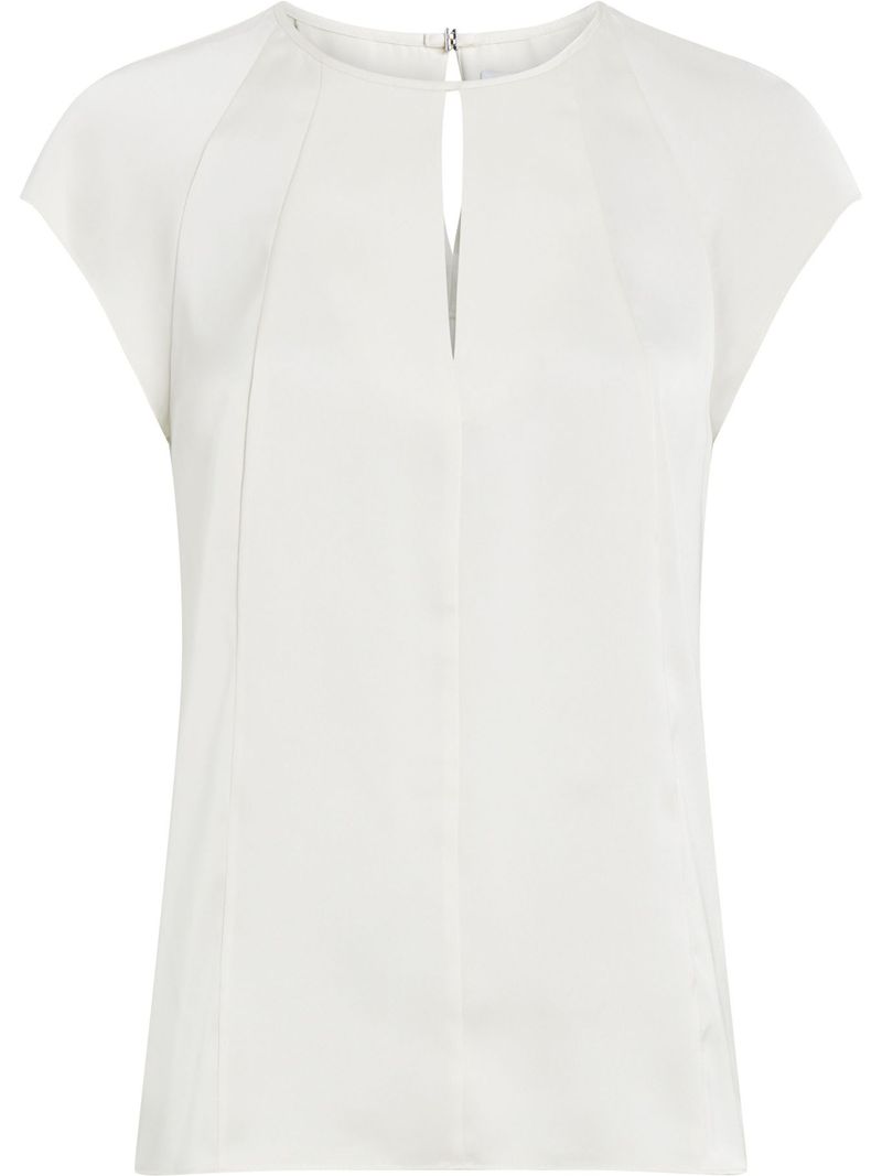 Blusa-de-saten-brillante-mangas-cortas