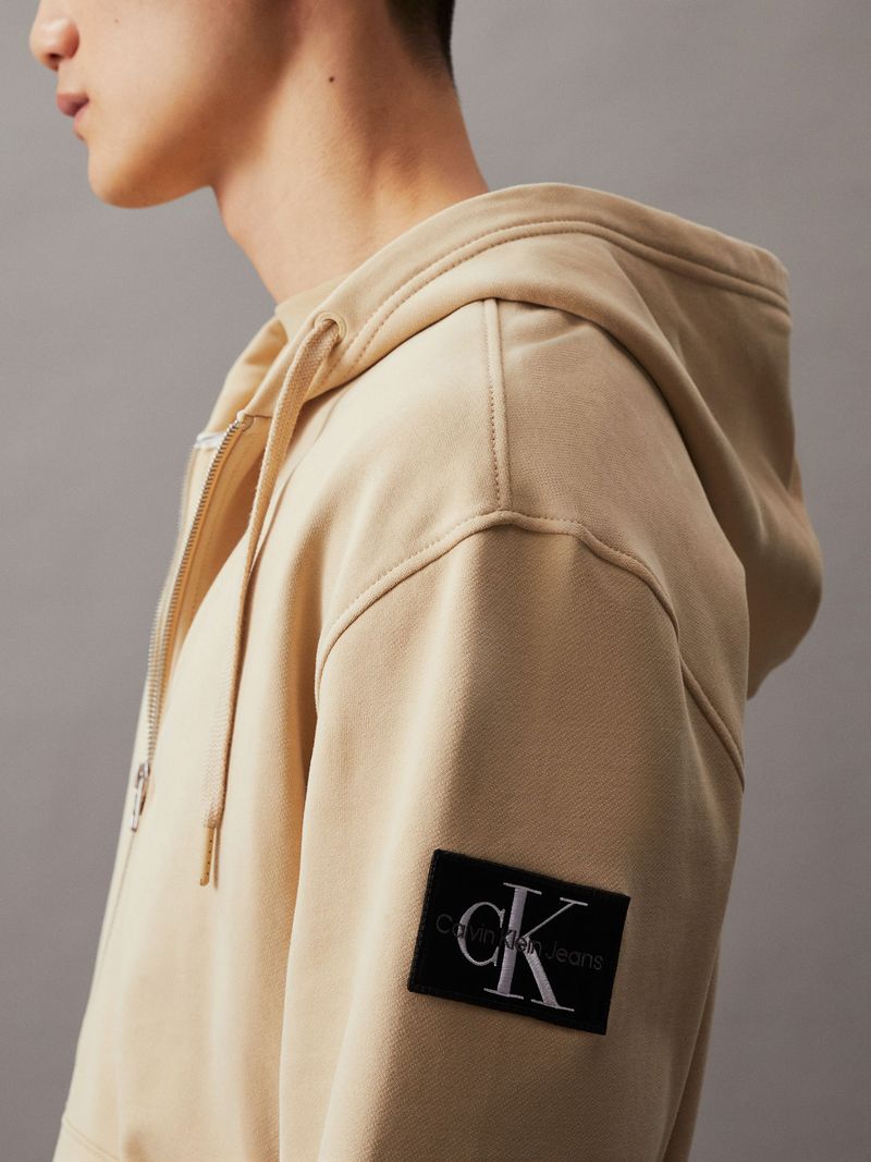 Sudadero-holgado-de-felpa-con-capucha-y-zipper