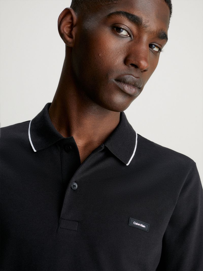 Polo-slim-de-pique-de-algodon