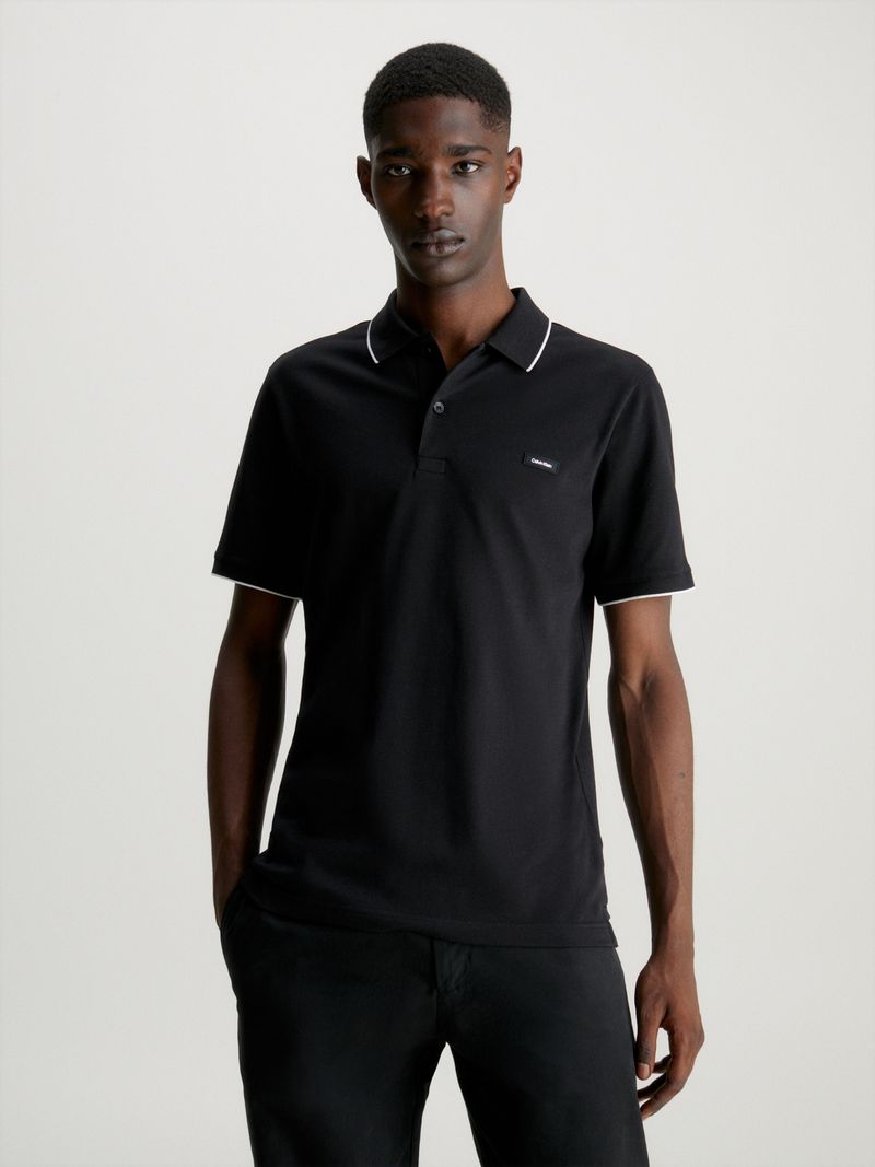 Polo-slim-de-pique-de-algodon