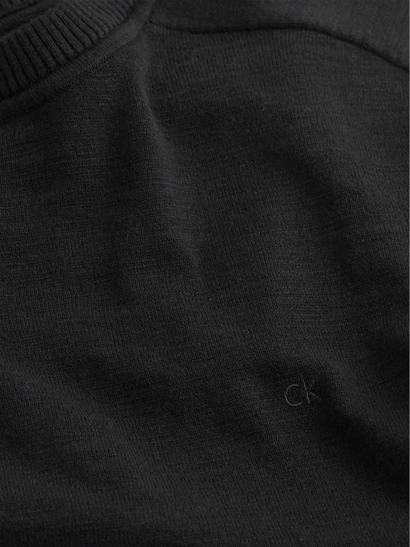 Sueter-con-textura-con-cuello-redondo