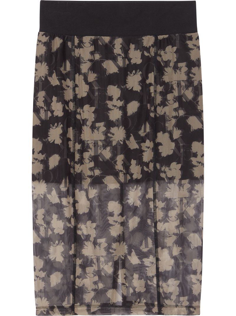 Falda-de-malla-con-estampado-floral